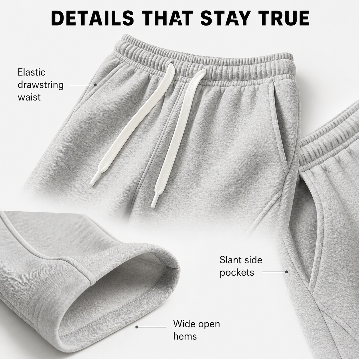 Men's Fleece-Lined Wide-Leg Sweatpants Bundle