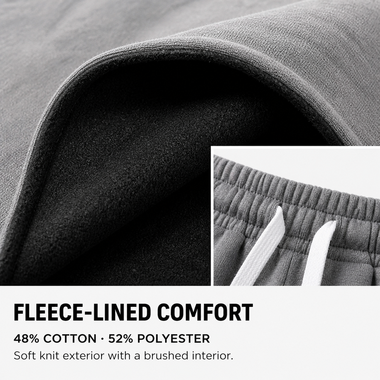 Men's Fleece-Lined Wide-Leg Sweatpants Bundle
