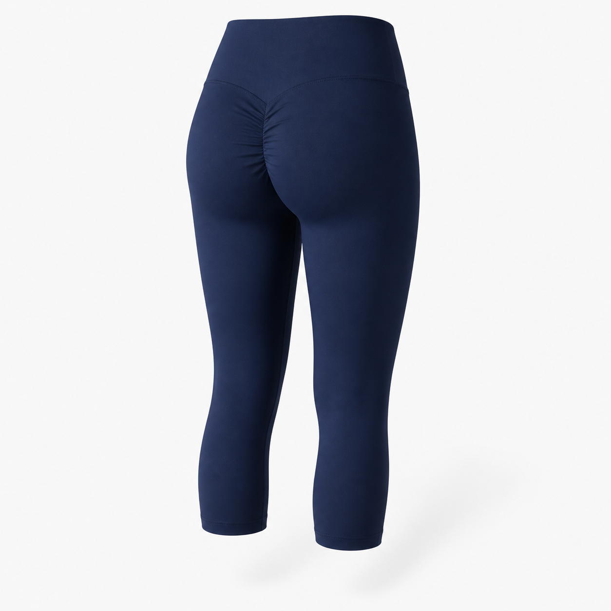 Women's High Waisted Capri Workout Leggings - No Pockets