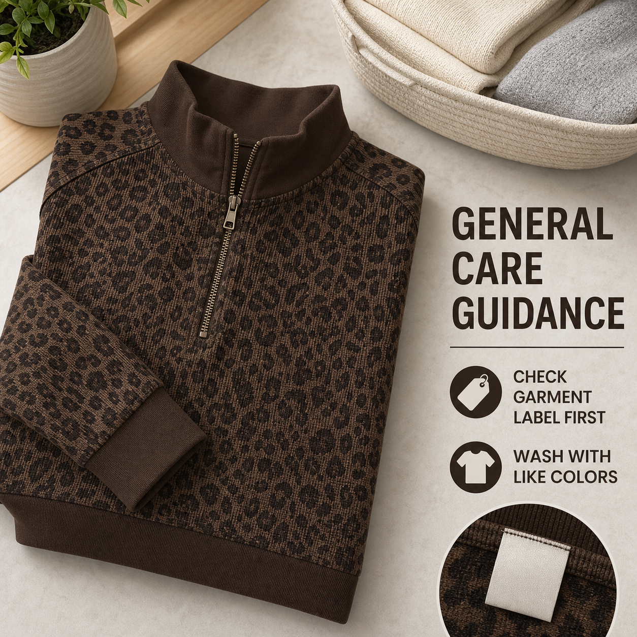 8 PCS Women's Leopard Print Half-Zip Pullover Set, Loose Drop Shoulder Long Sleeve Top