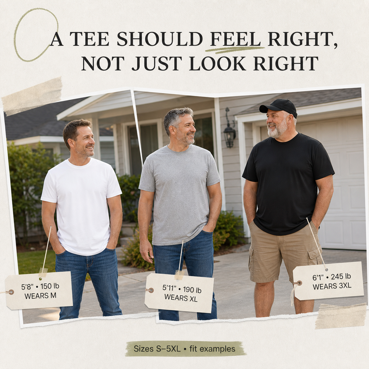 Fit reference for everyday wear