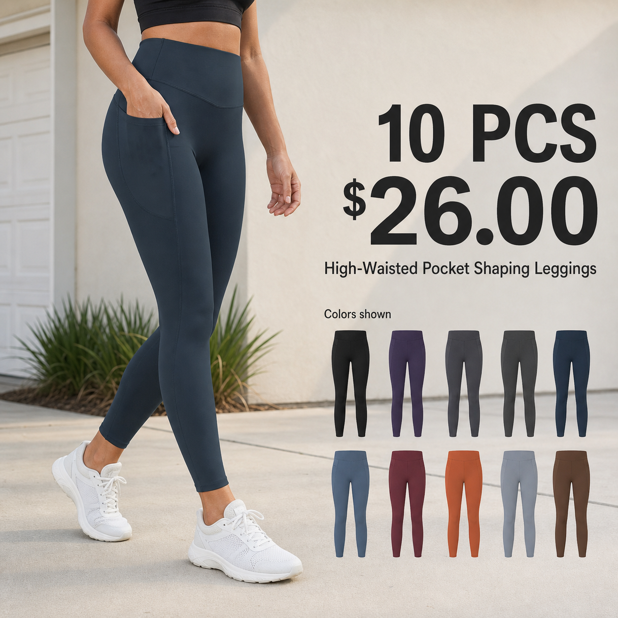 High-Waisted Pocket Shaping Leggings