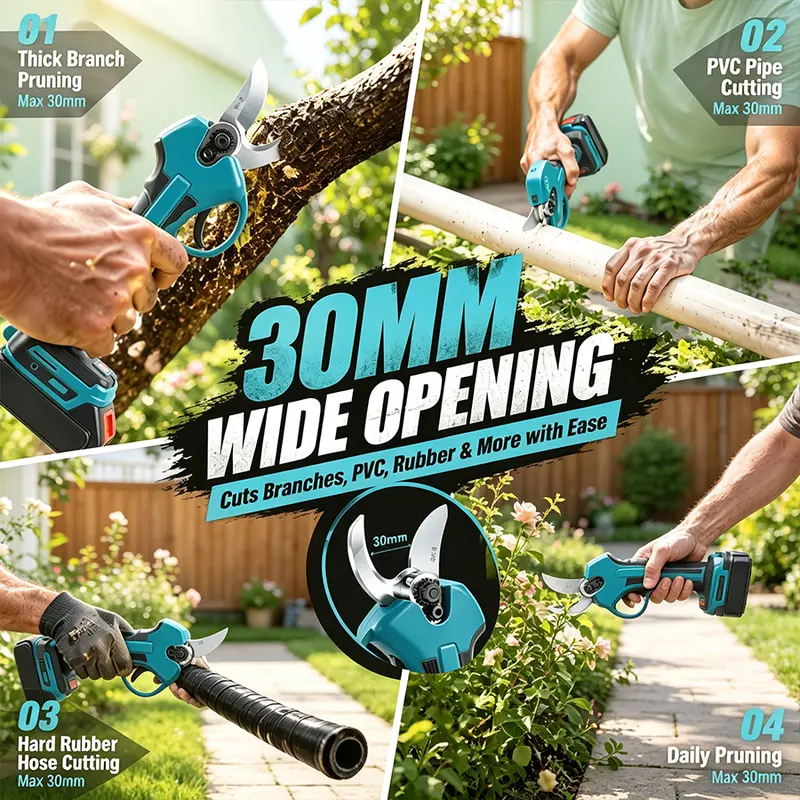 Cordless Pole Saw & Mini Chainsaw Garden Tool Set with Extension Pole for Tree Trimming
