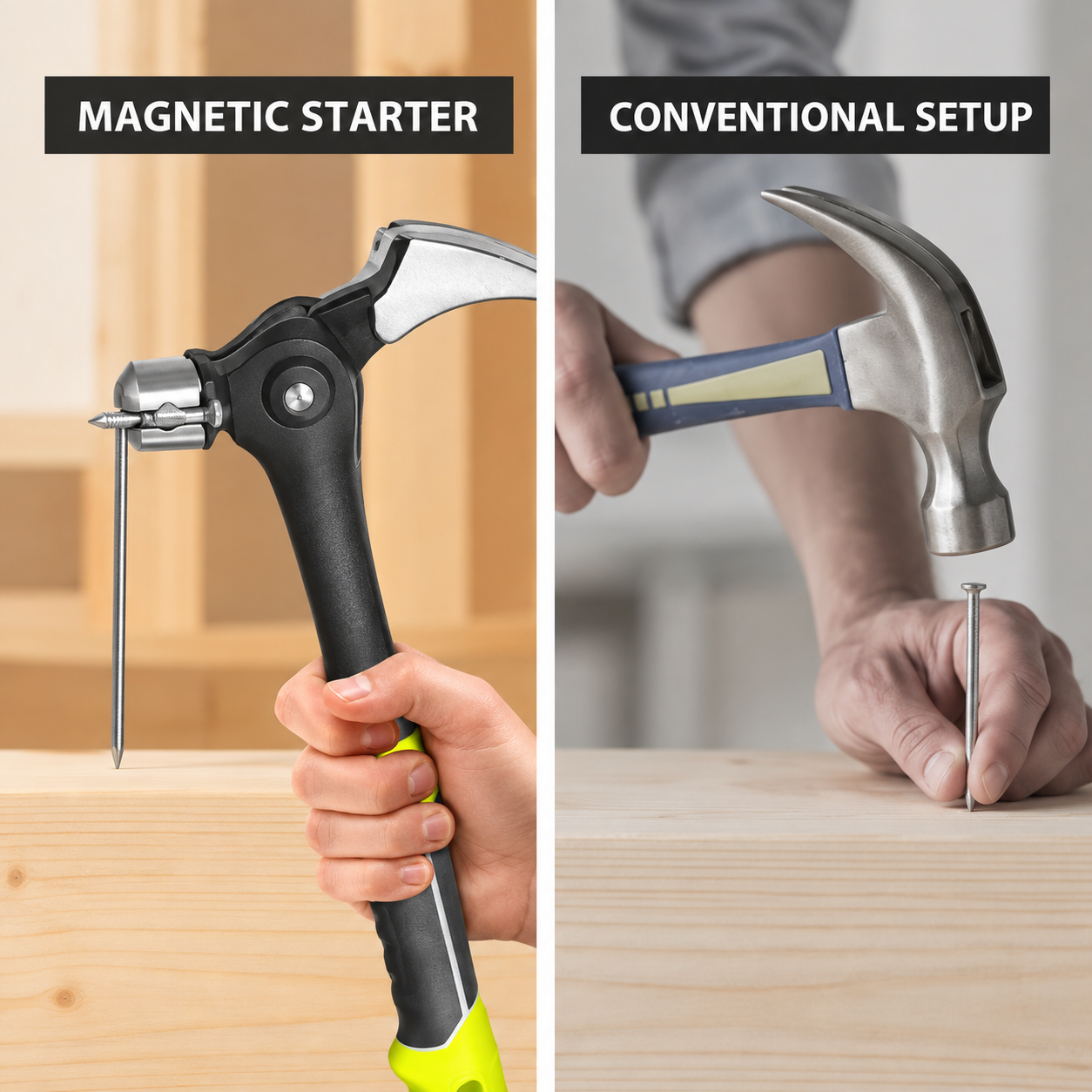 16oz Claw Hammer with Magnetic Nail Starter