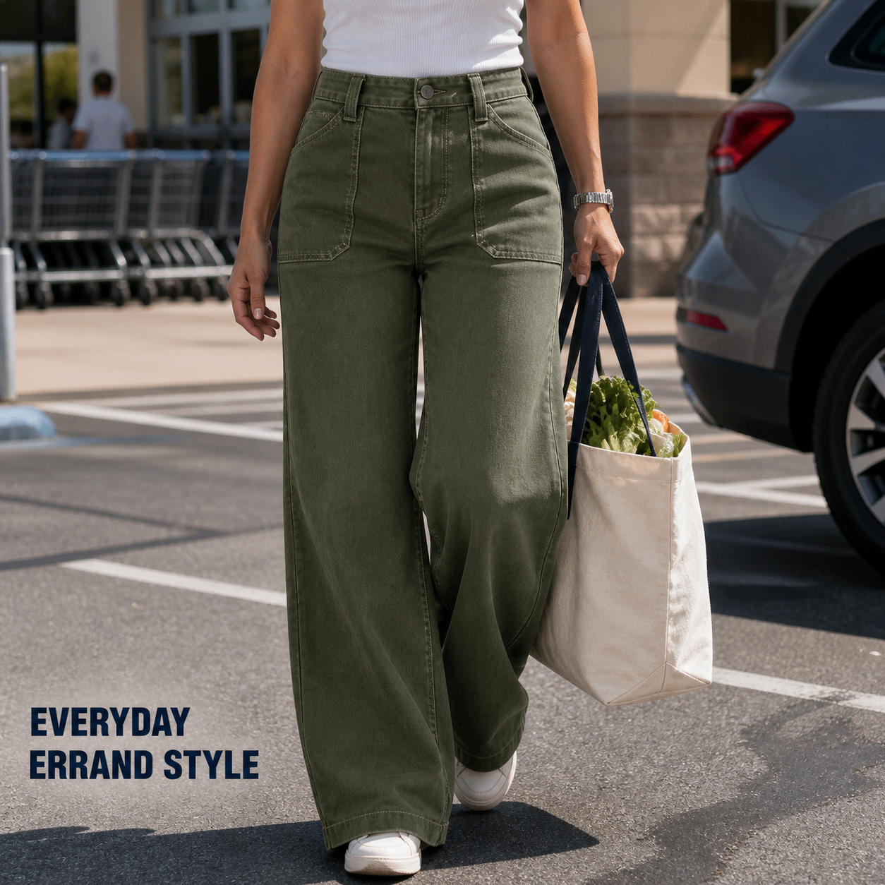 Women's High-Waist Wide-Leg Jeans, 8 PCS or 10 PCS All Colors
