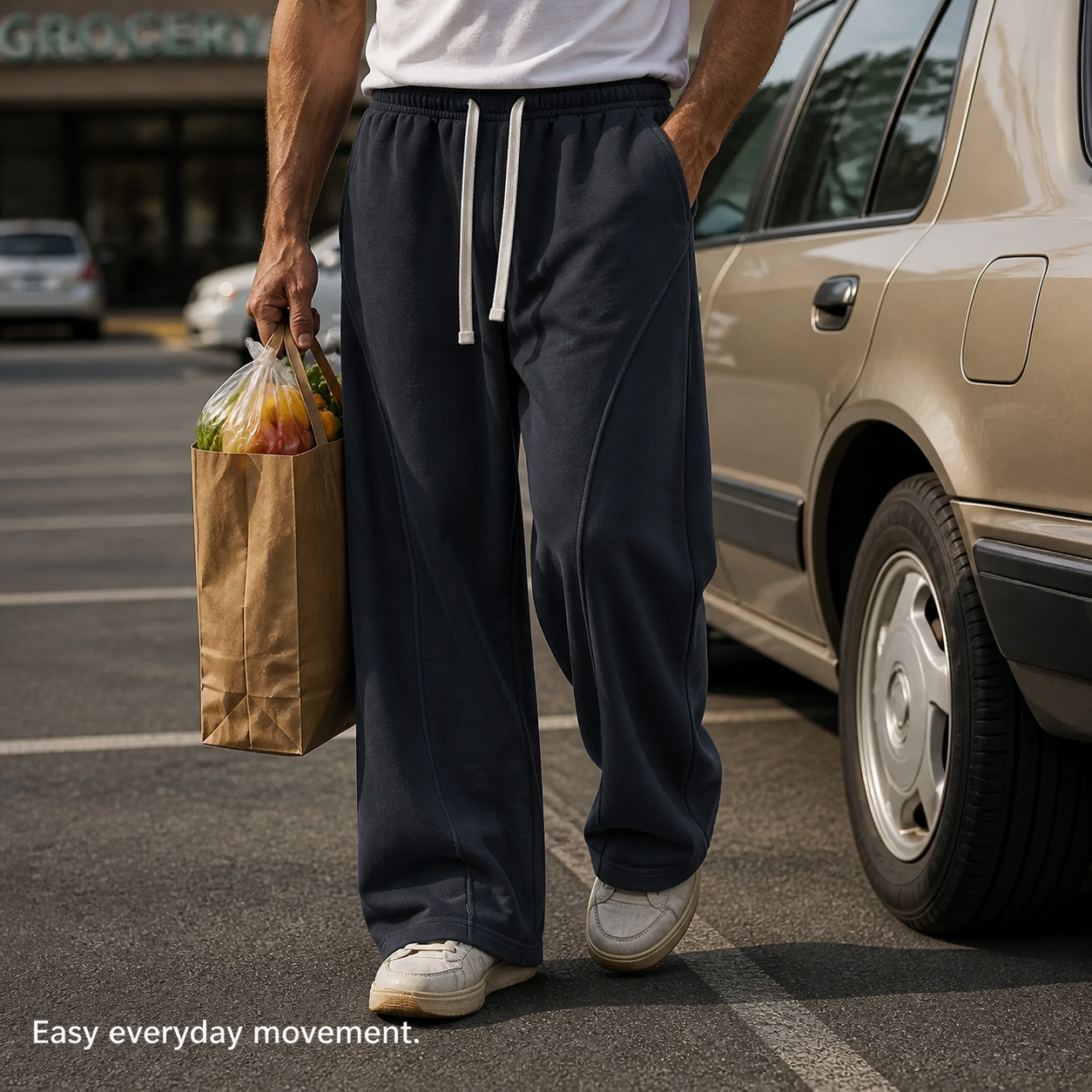 Men's Fleece-Lined Wide-Leg Sweatpants Bundle