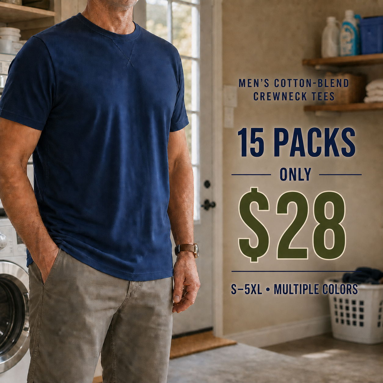 ⚡FINAL SALE⚡-Men's Lightweight Crewneck T-Shirts