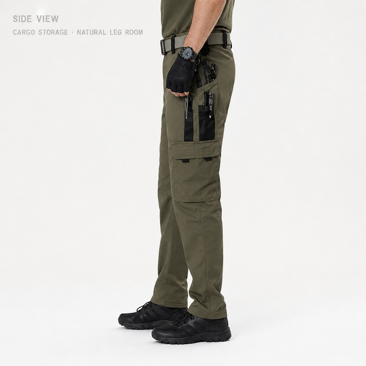 Men's Water-Resistant Multi-Pocket Tactical Cargo Pants