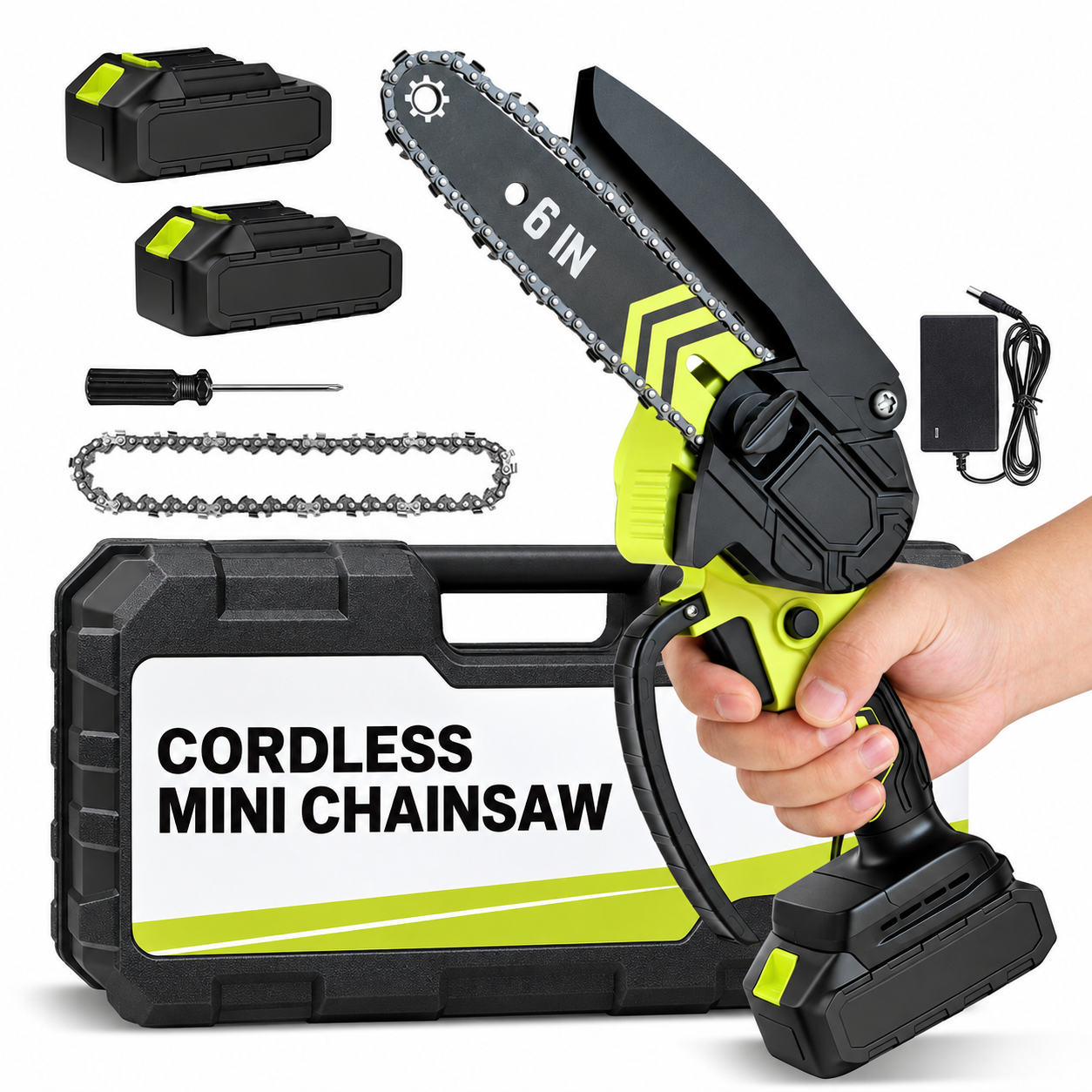 Brushless Cordless Mini Chainsaw Kit