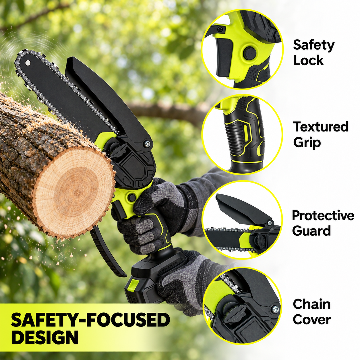 Brushless Cordless Mini Chainsaw Kit