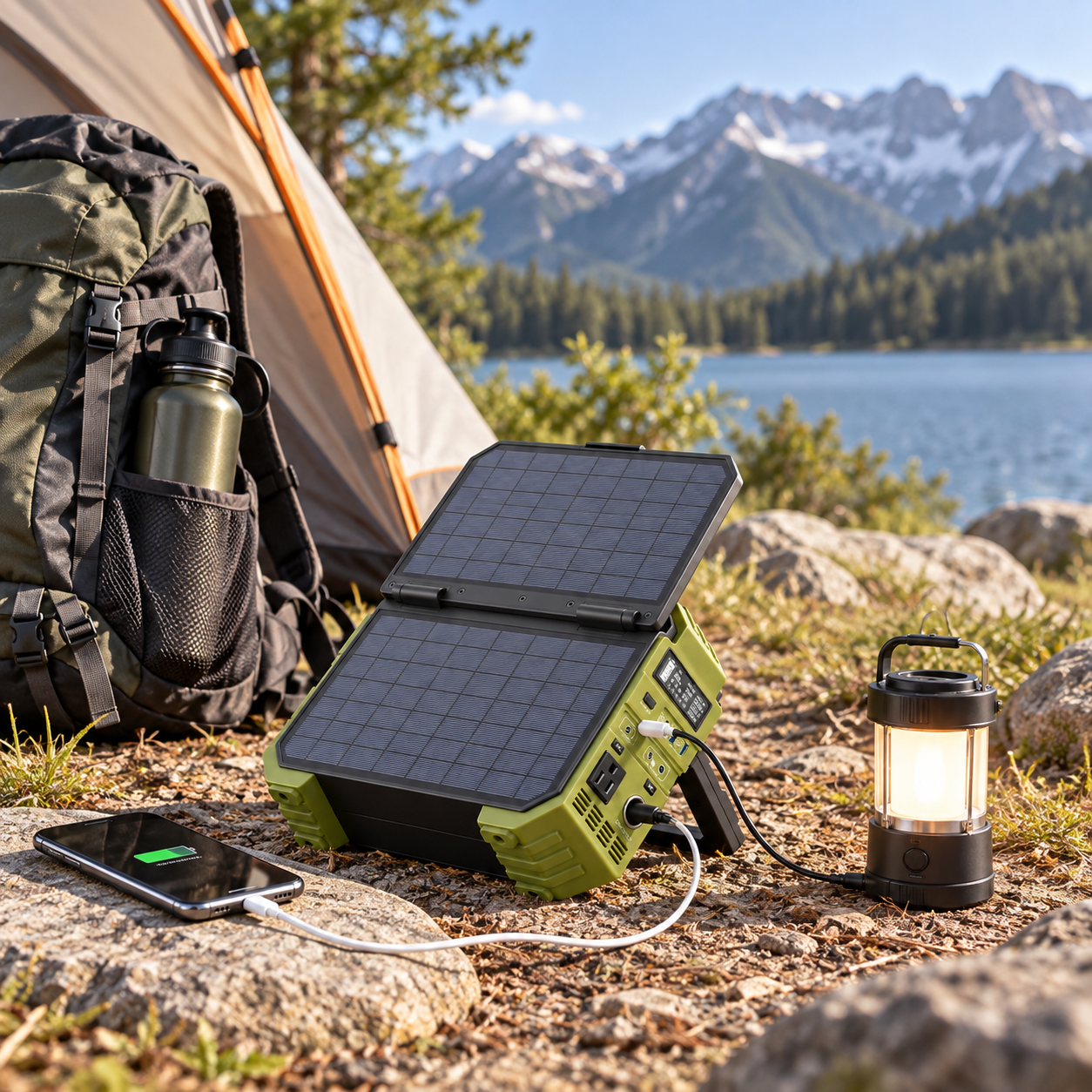 Compact Solar-Ready Portable Power Hub Under 50cm
