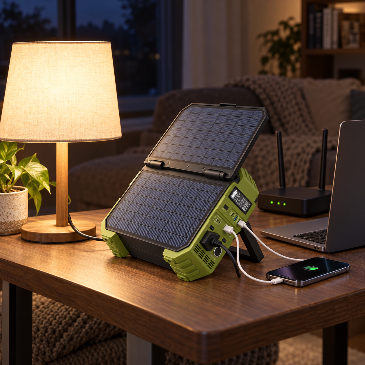 Compact Solar-Ready Portable Power Hub Under 50cm