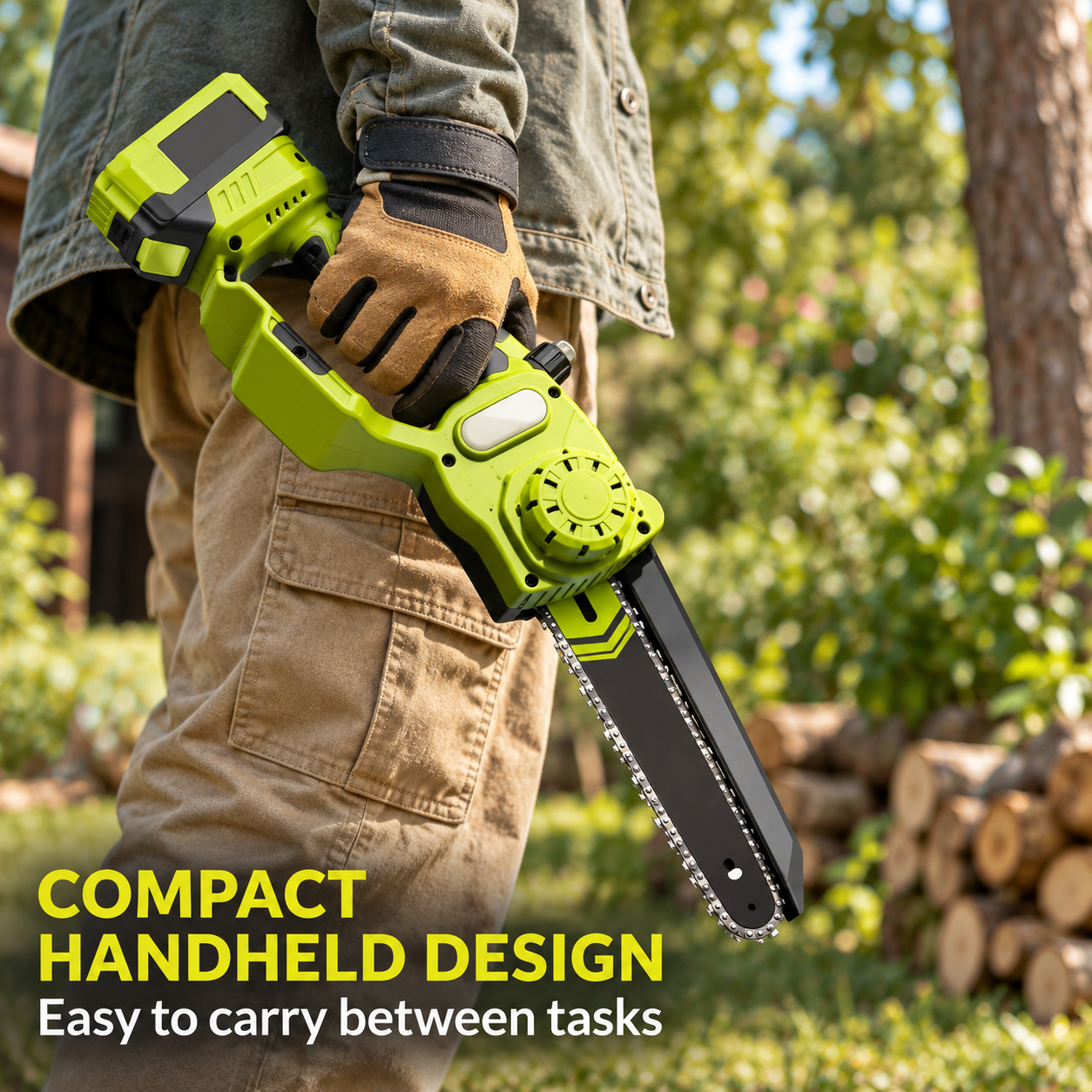 2-in-1 8-in Brushless Chainsaw & Telescopic Pruner