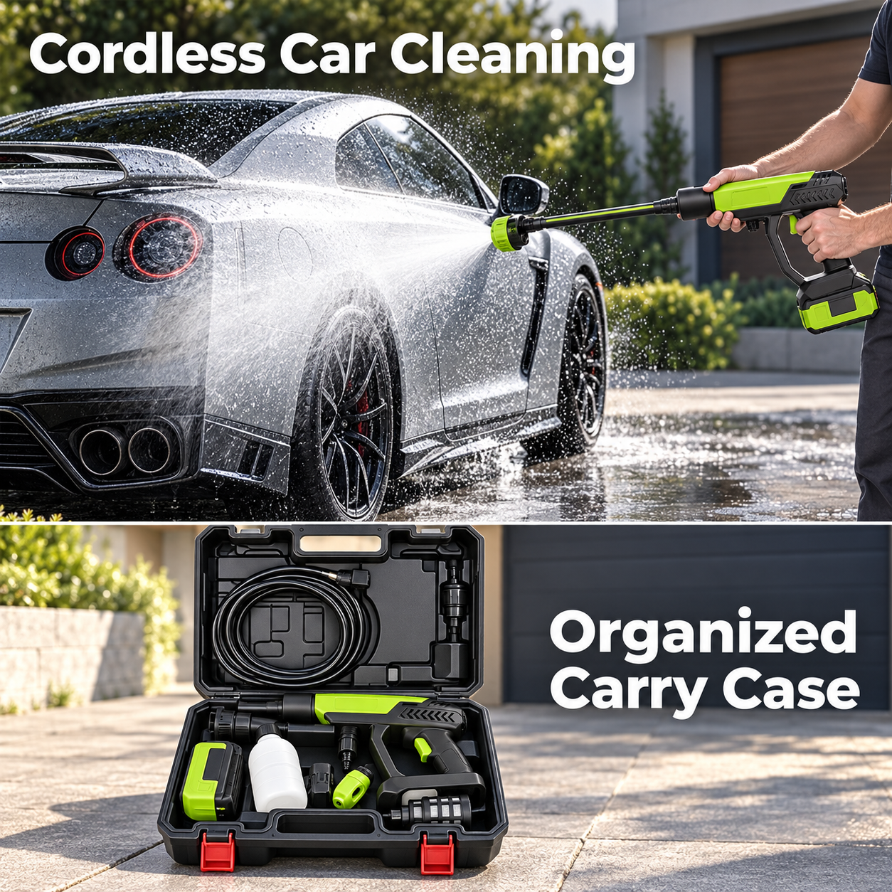 Cordless Portable Pressure Washer Kit
