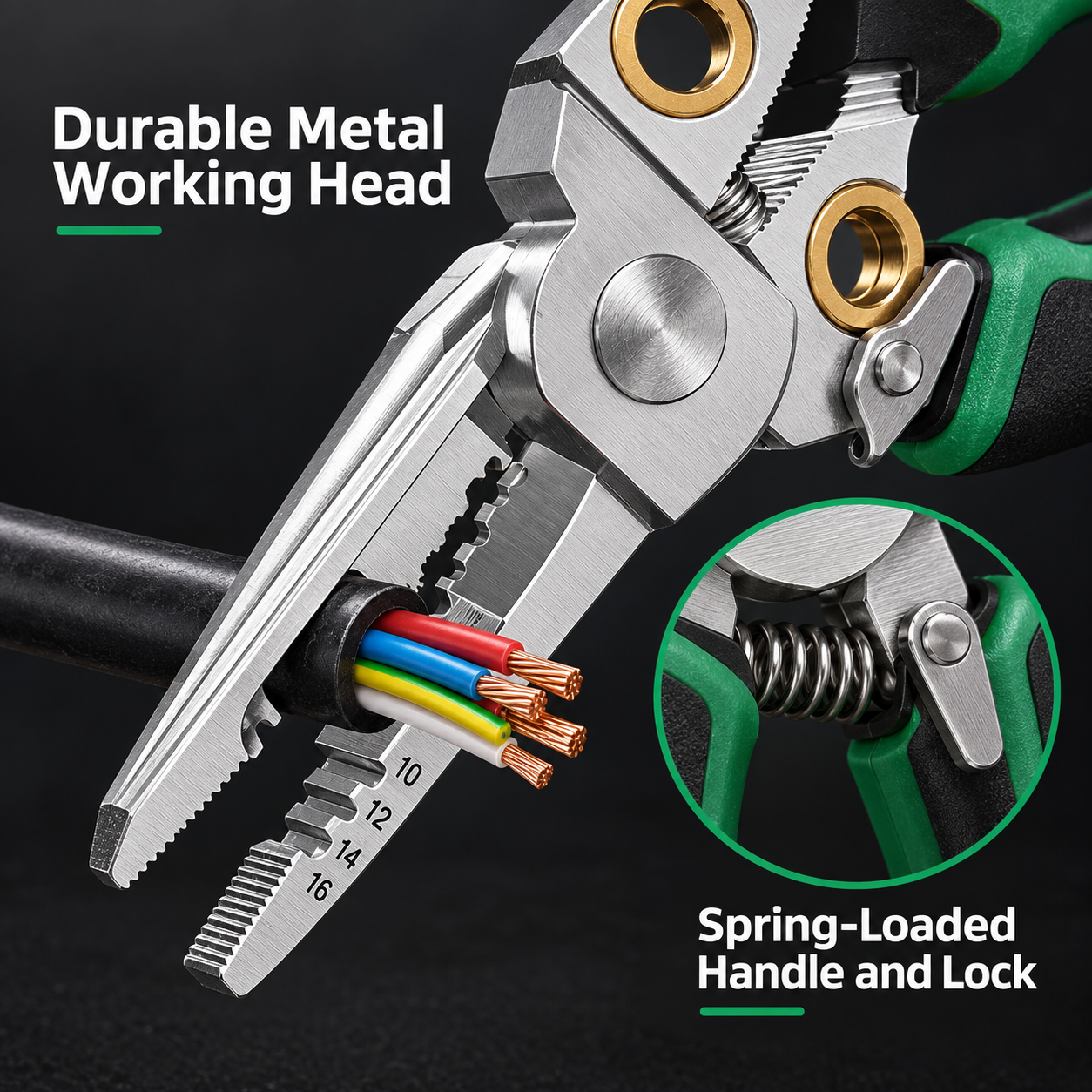 8-in-1 Wire Stripper & Needle-Nose Pliers