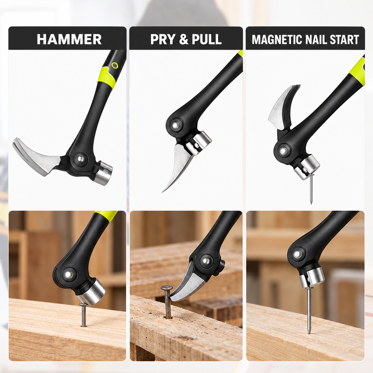 16oz Claw Hammer with Magnetic Nail Starter