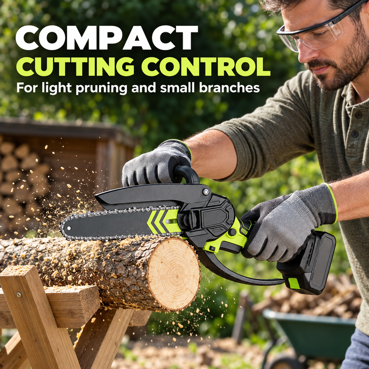 Brushless Cordless Mini Chainsaw Kit
