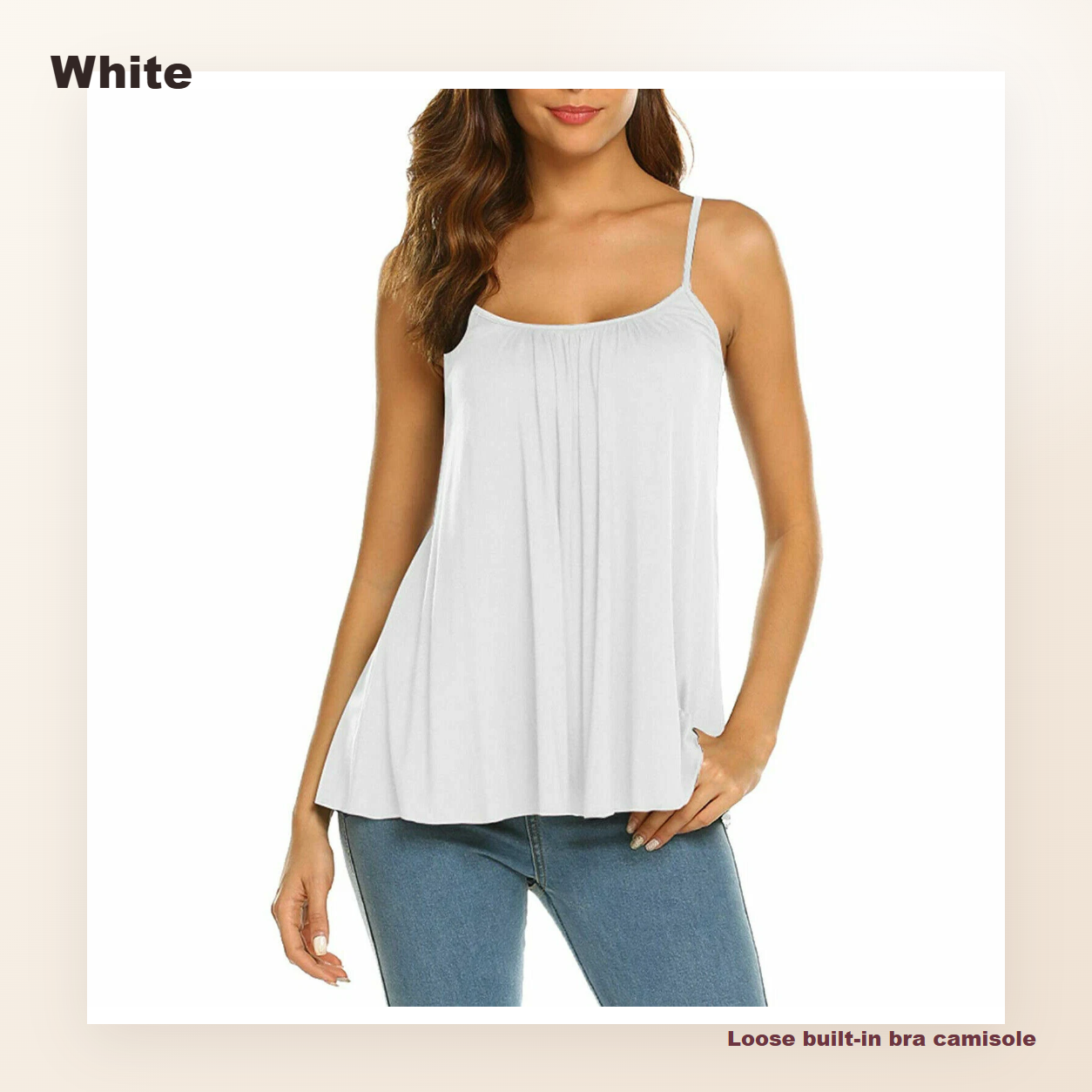 Plus Size Camisoles Women with Built In Bra Tank Top 8/10/12 Pack