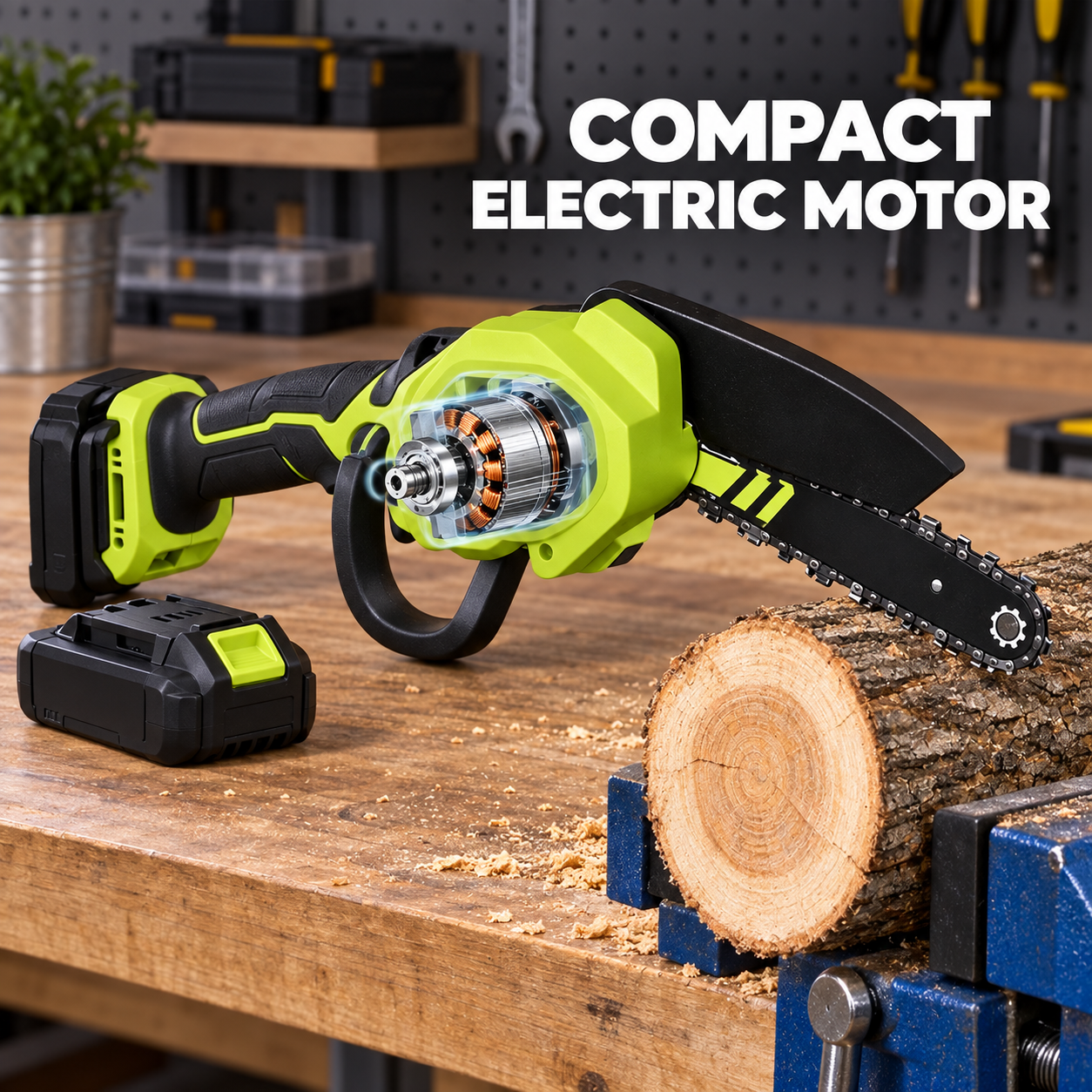 Brushless Cordless Mini Chainsaw Kit