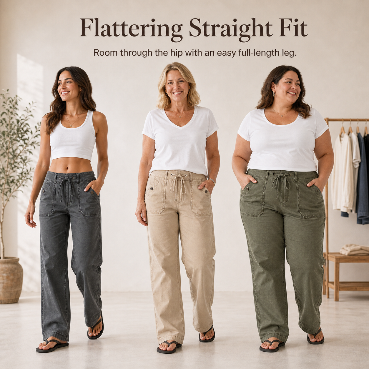 Flattering Straight Fit