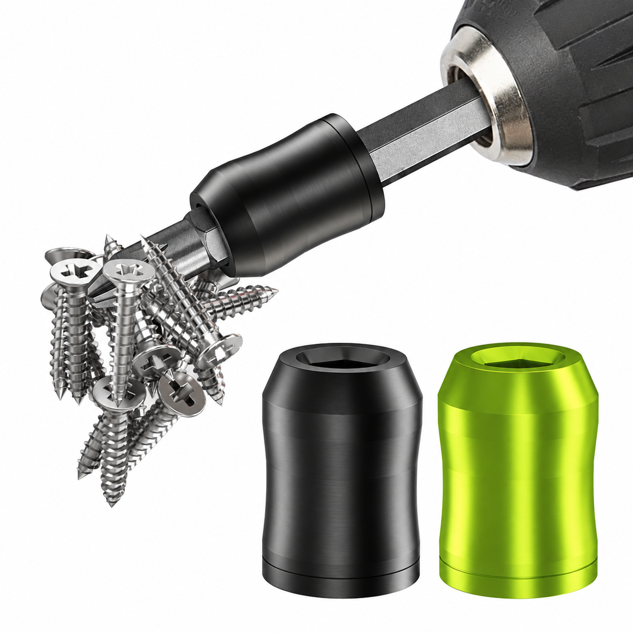 2-Pack Magnetic Screw Rings for 1/4-in Hex Bits