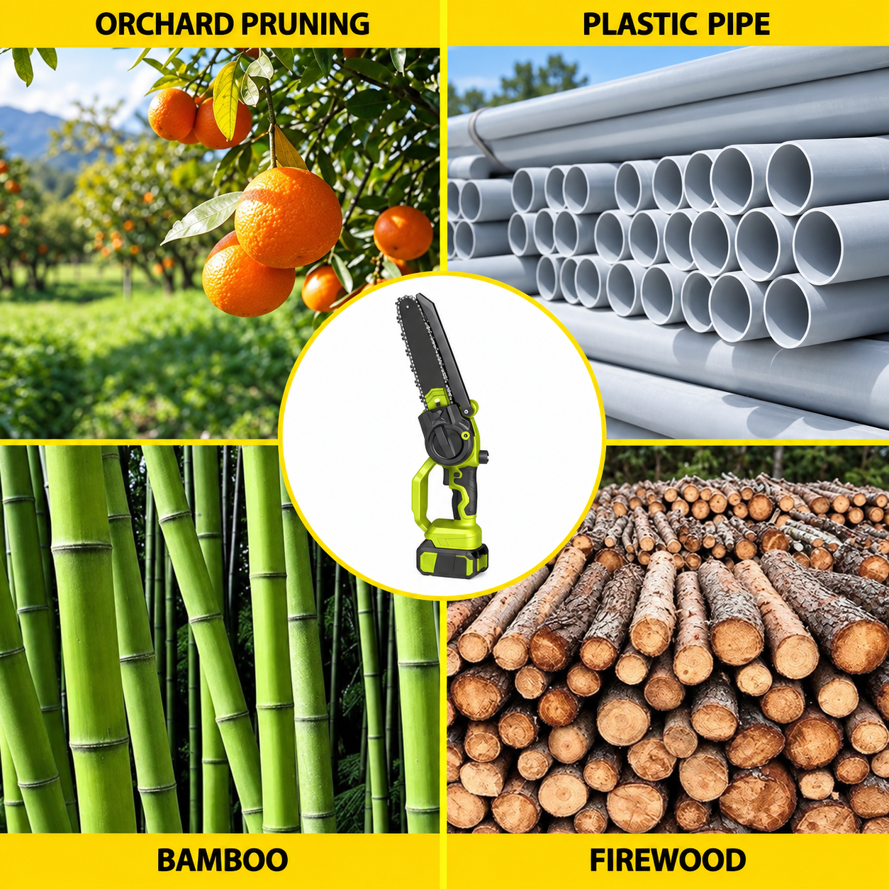 2-in-1 8-in Brushless Chainsaw & Telescopic Pruner