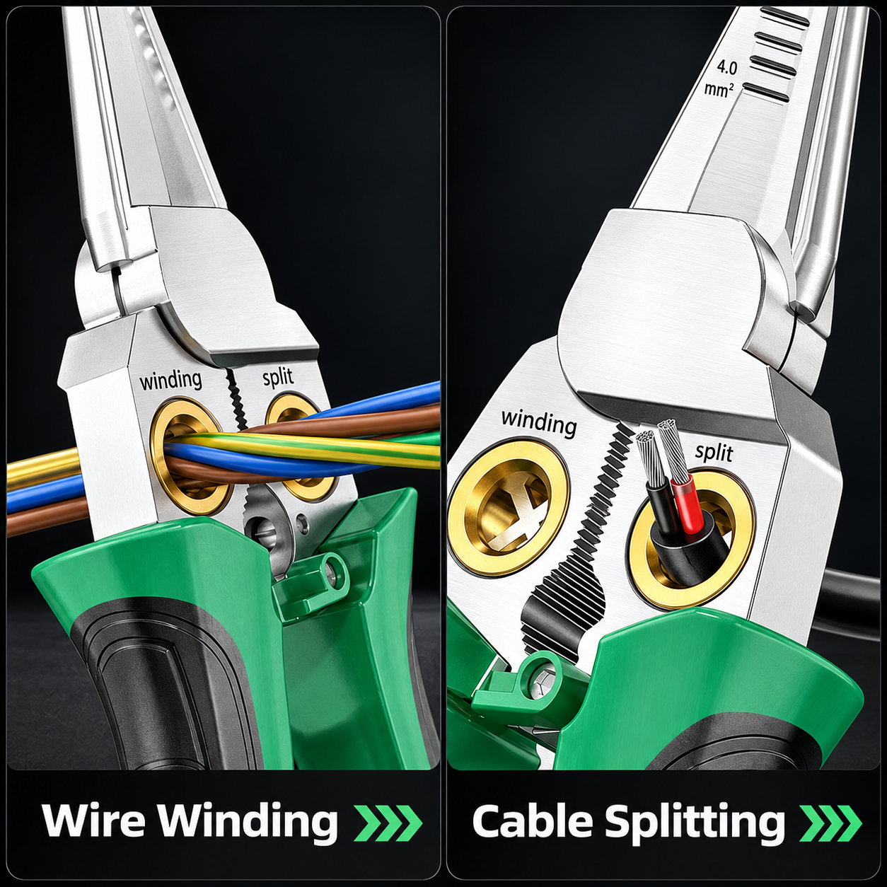 8-in-1 Wire Stripper & Needle-Nose Pliers