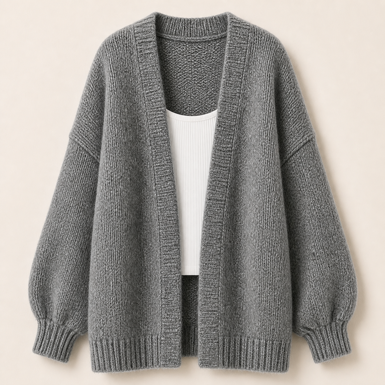 Women's Oversized Open Front Cardigan Sweater 8/10/12 Pack