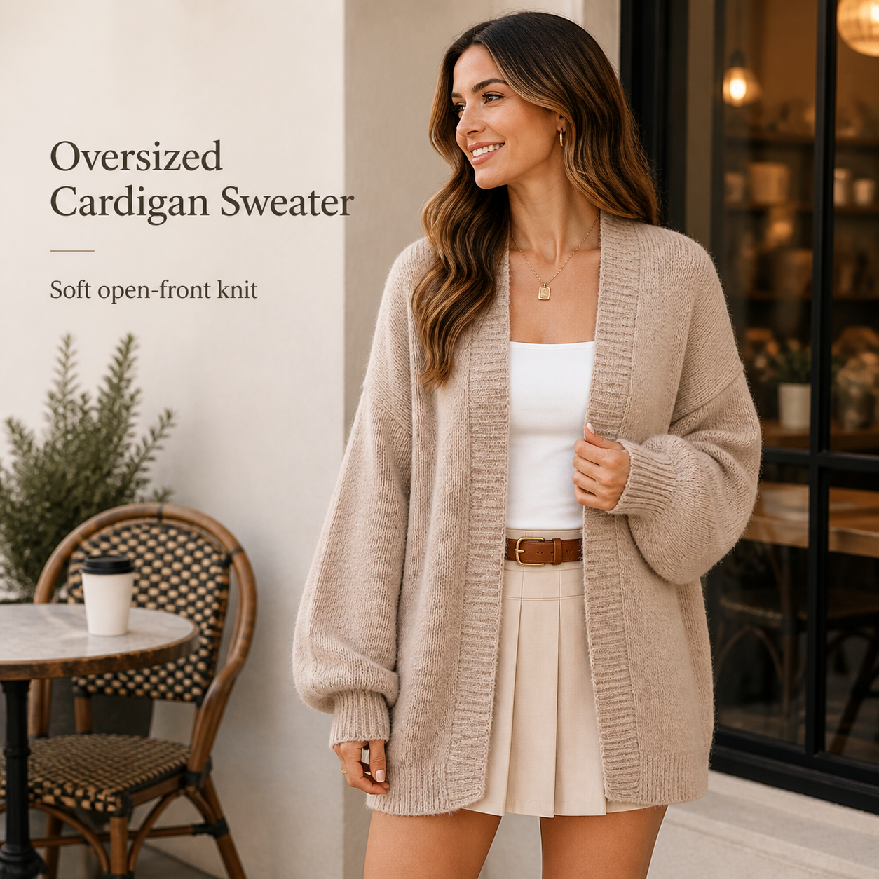 Oversized Cardigan Sweater