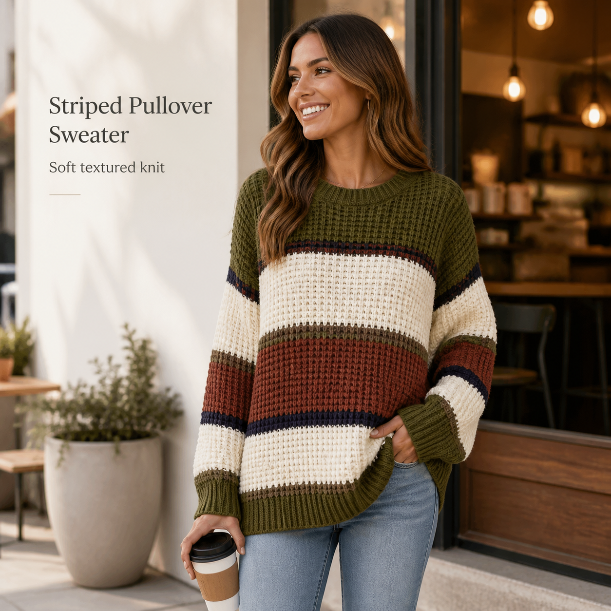 Striped Pullover Sweater