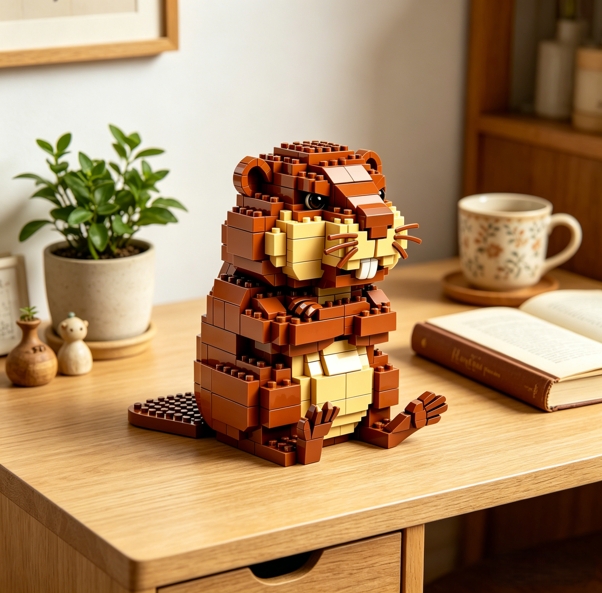 Cute Angry Beaver Collectible Blocks