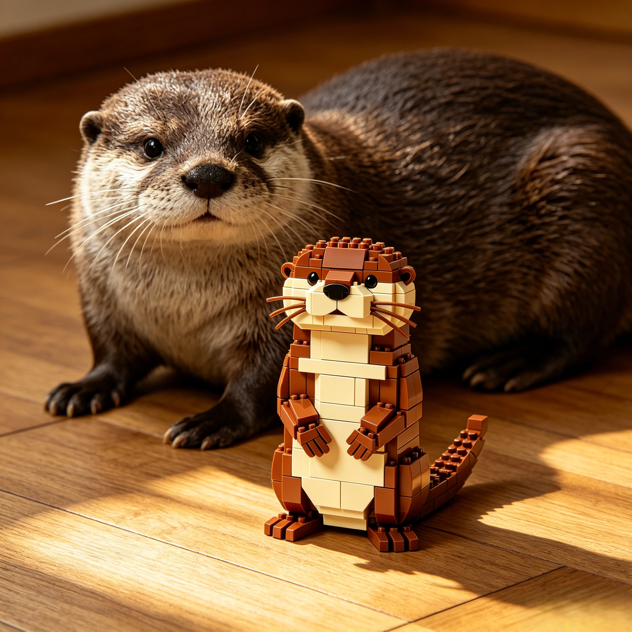 Cute Otter Building Block Set