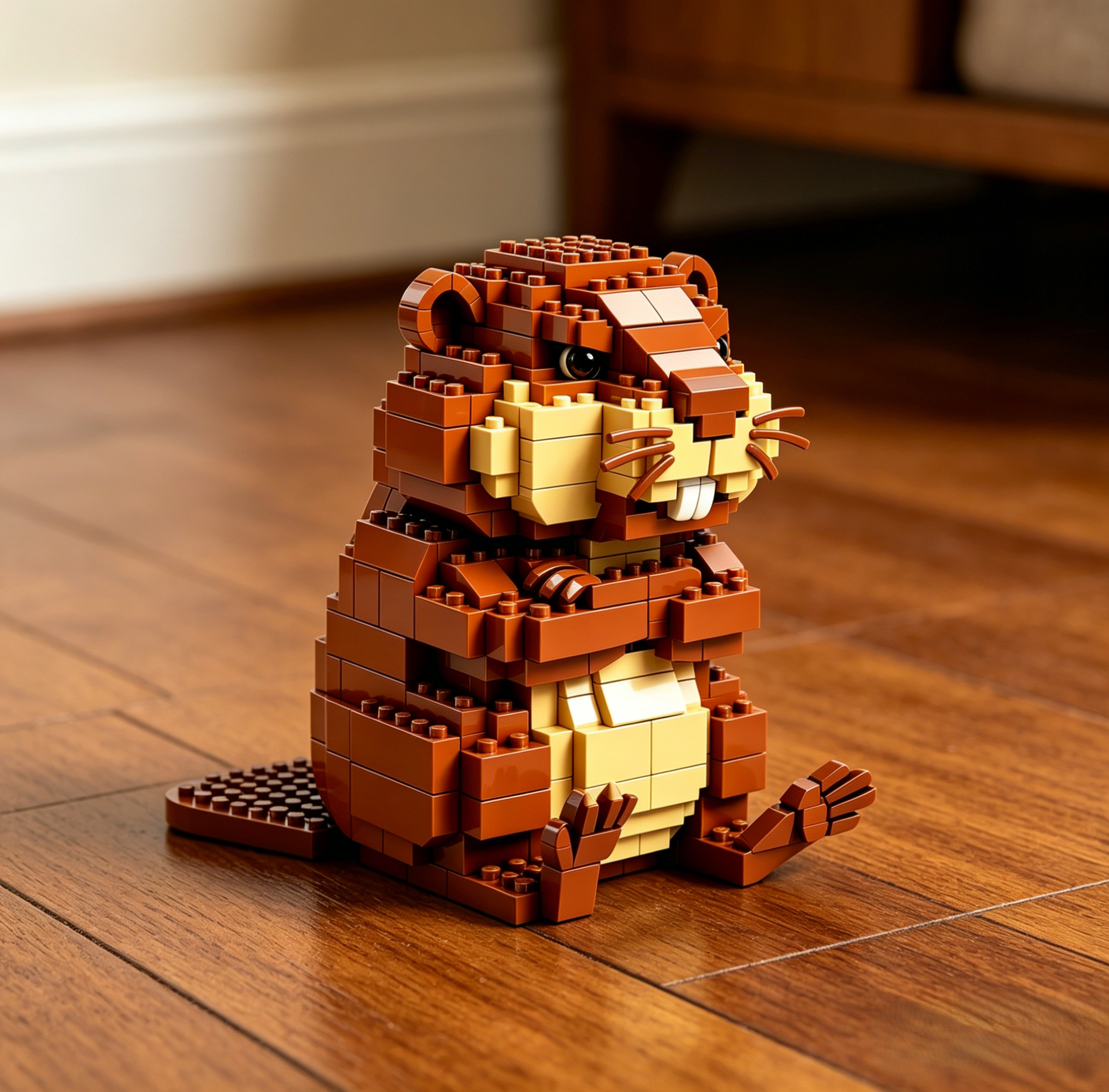 Cute Angry Beaver Collectible Blocks