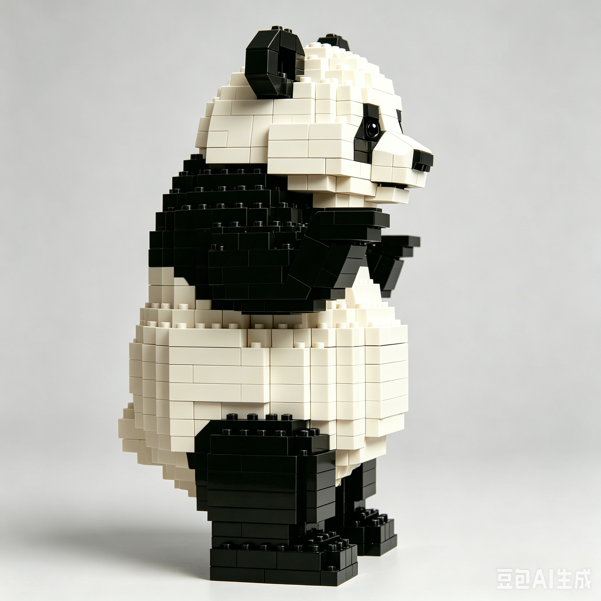 "I don't care about anything" Panda Building Set