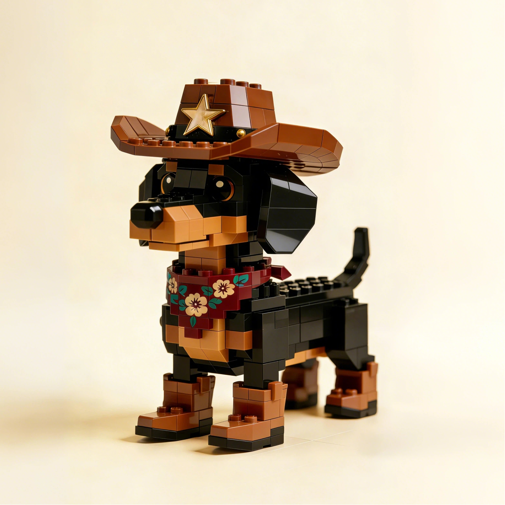 Cowboy Dachshund Building Blocks Set-Limited Edition🐶