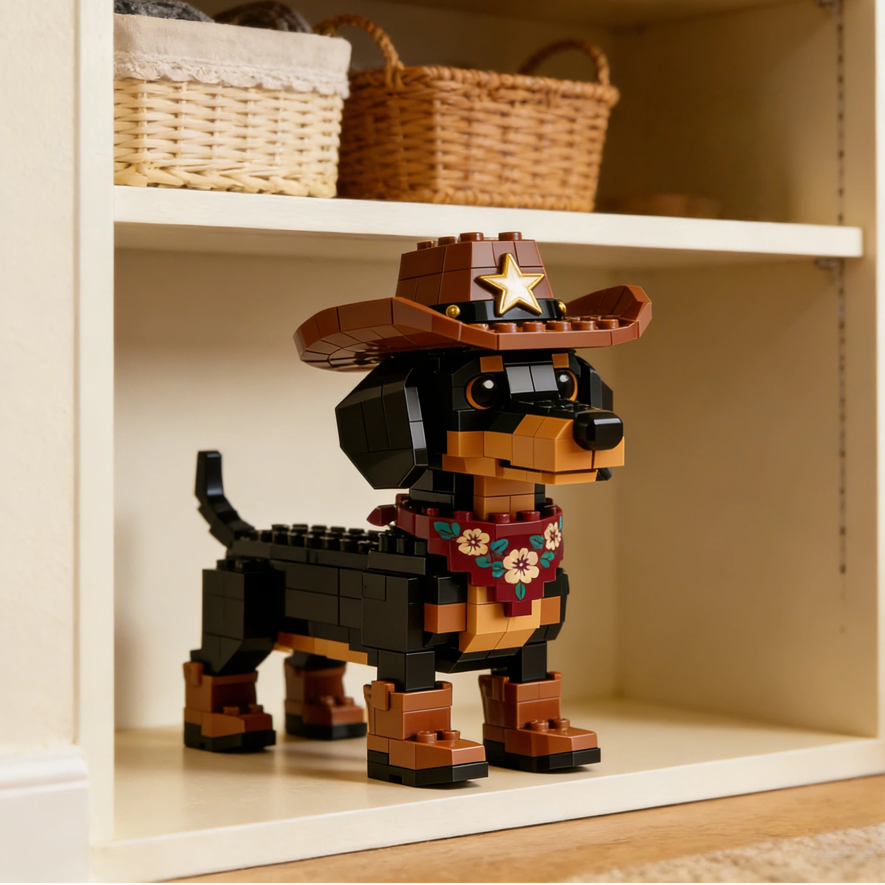 Cowboy Dachshund Building Blocks Set-Limited Edition🐶
