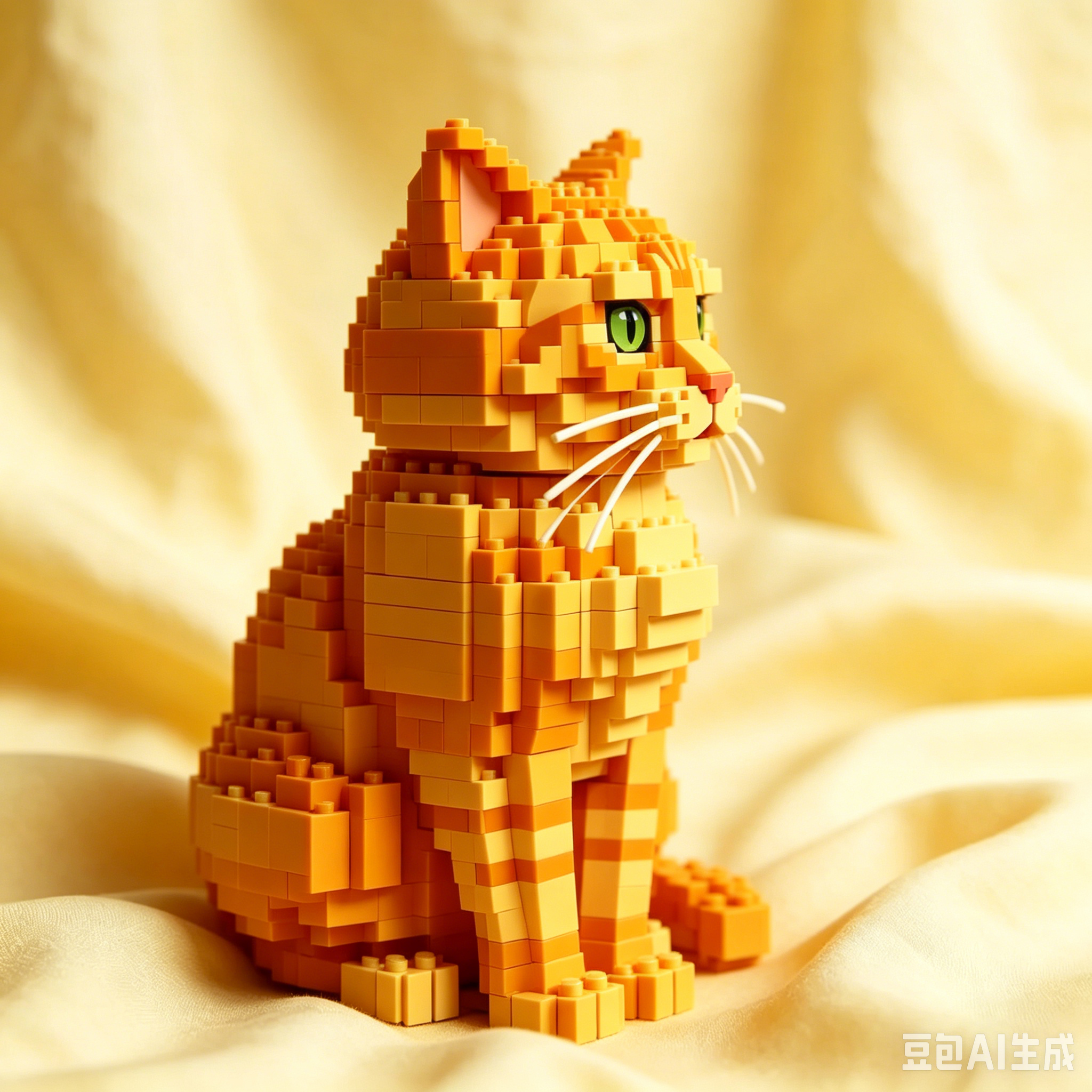Ginger Cat Building Blocks Set