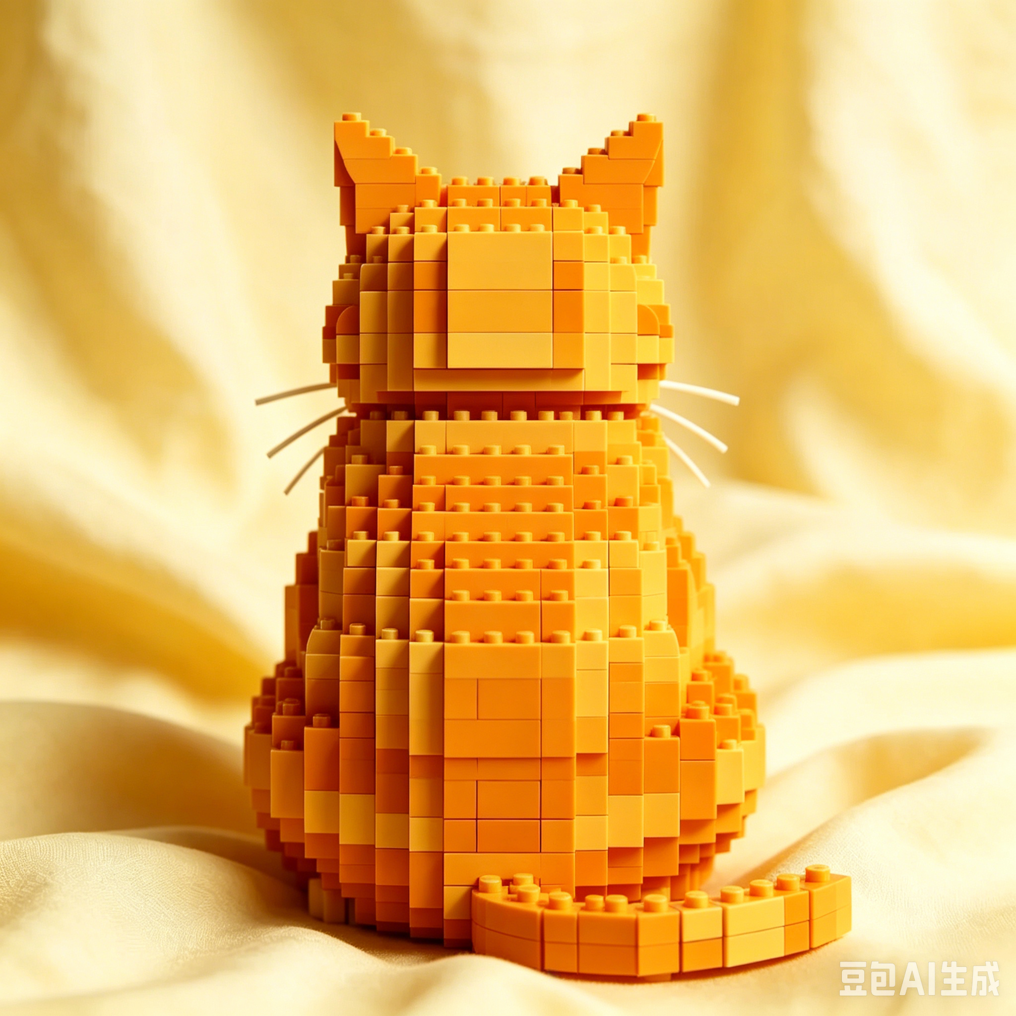 Ginger Cat Building Blocks Set