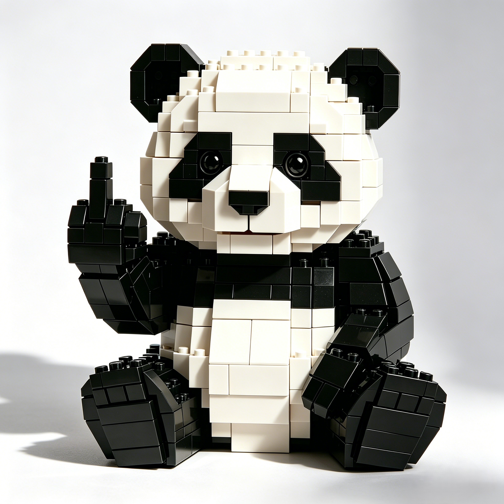 Sarcastic Panda Brick Building Set