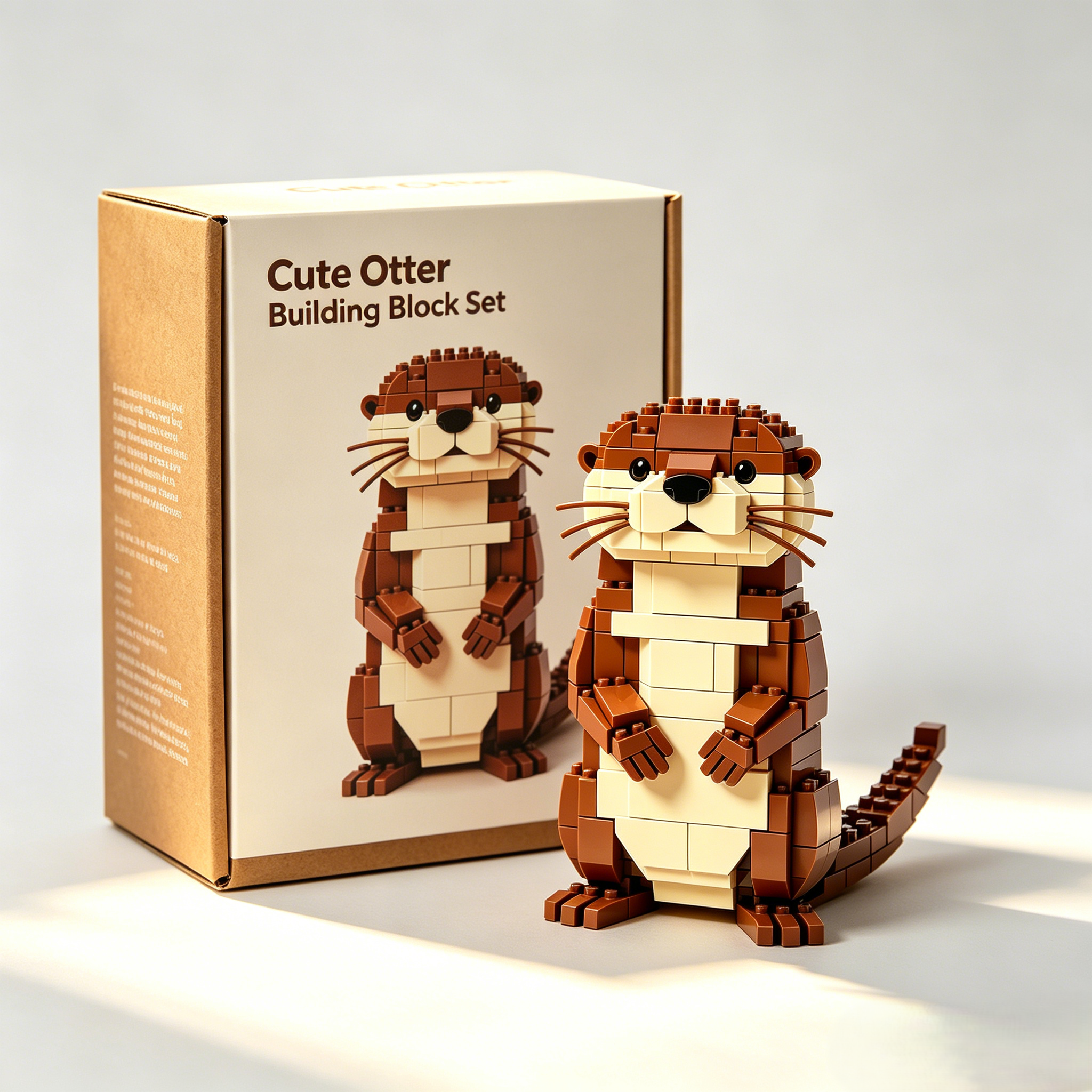 Cute Otter Building Block Set