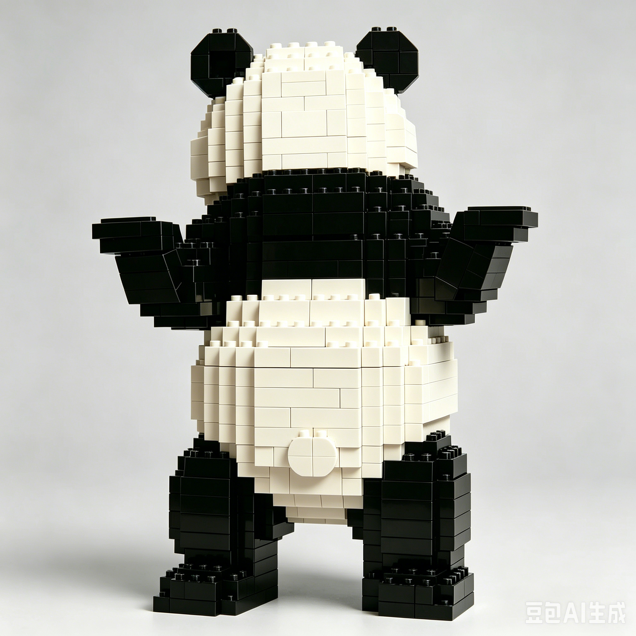 "I don't care about anything" Panda Building Set