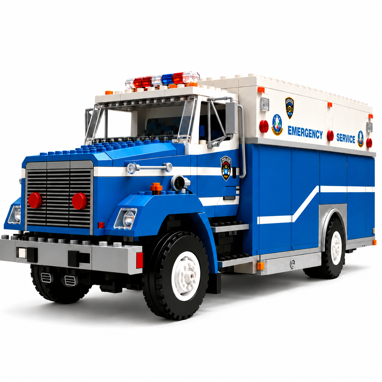 Emergency Service Truck Brick Building Set