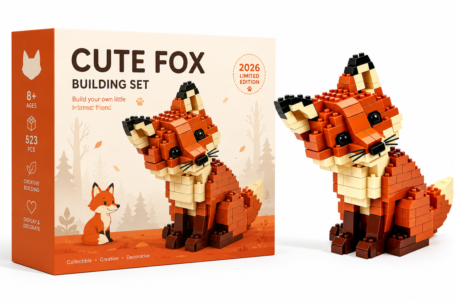 Cute Fox Building Set