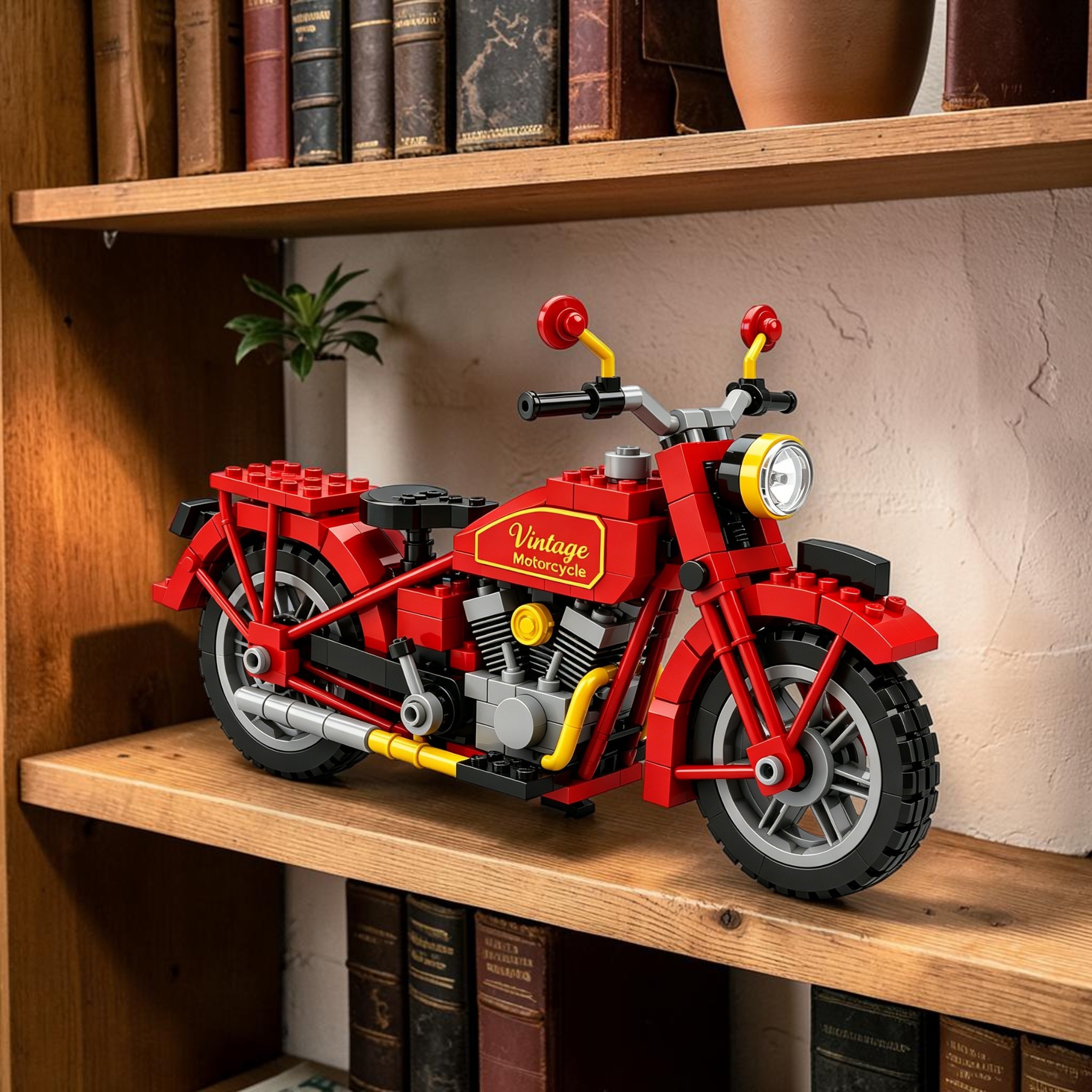 🏍️ 125th Anniversary Classic American Motorcycle Building Blocks Set