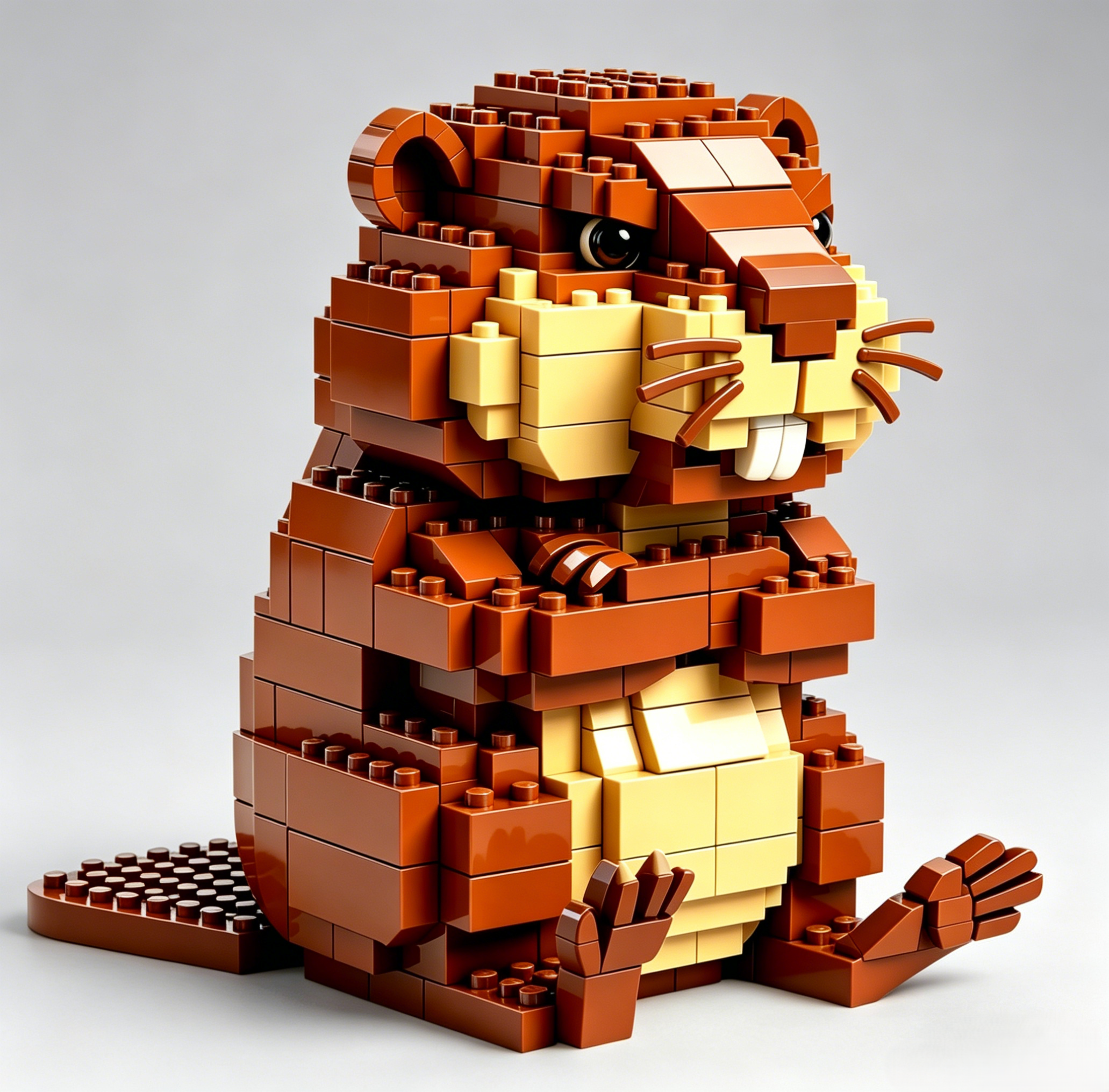 Cute Angry Beaver Collectible Blocks