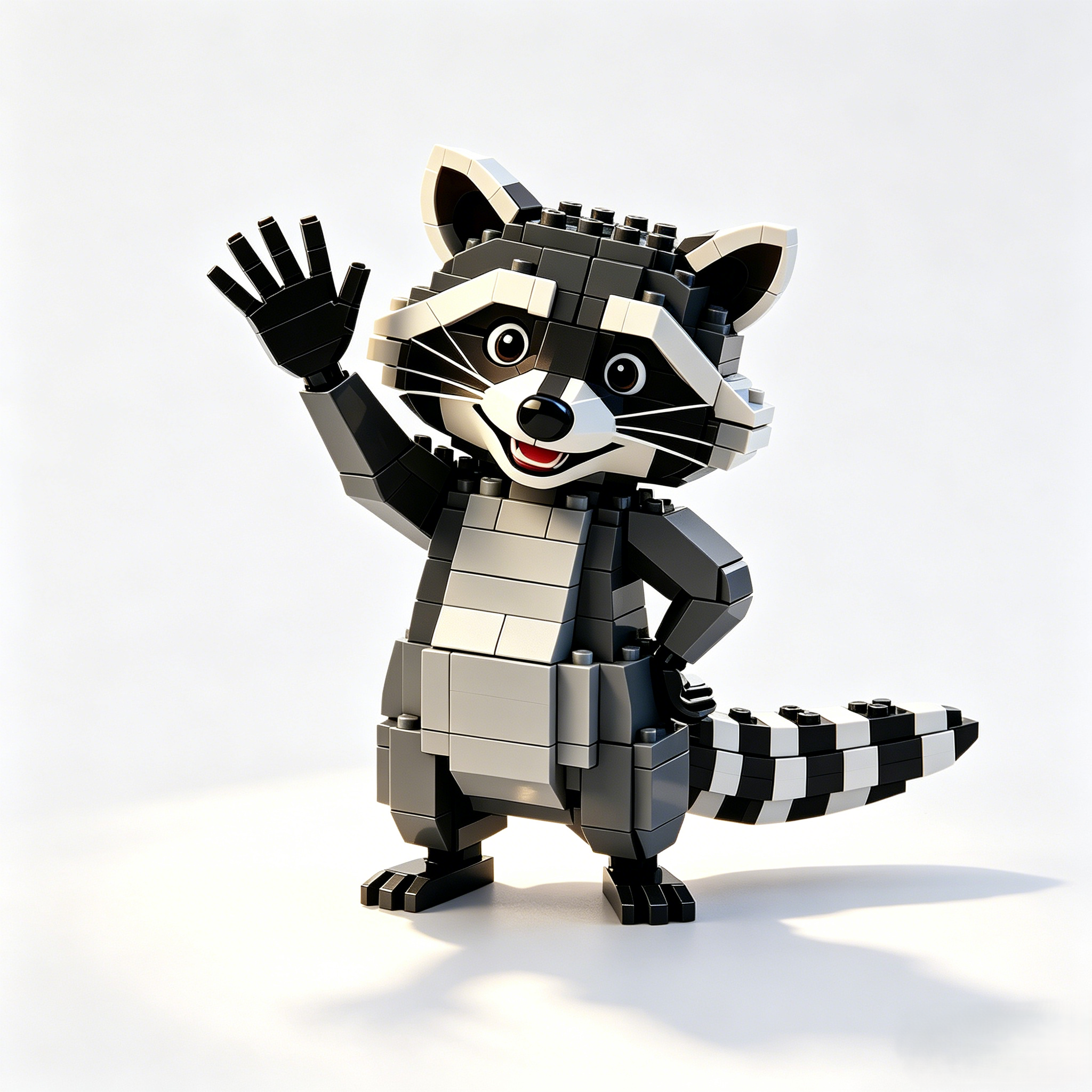 “Hi There” Raccoon Building Set