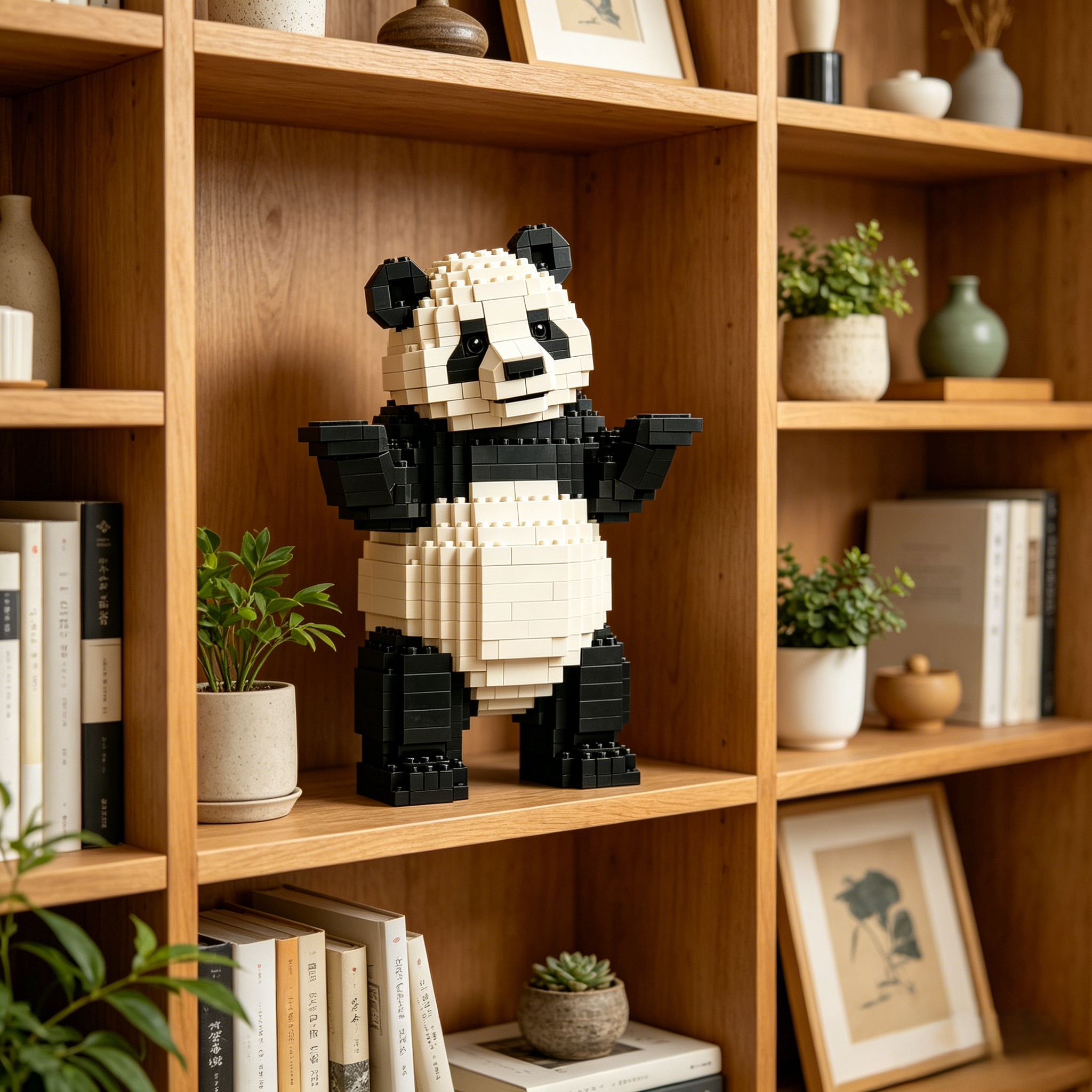 "I don't care about anything" Panda Building Set