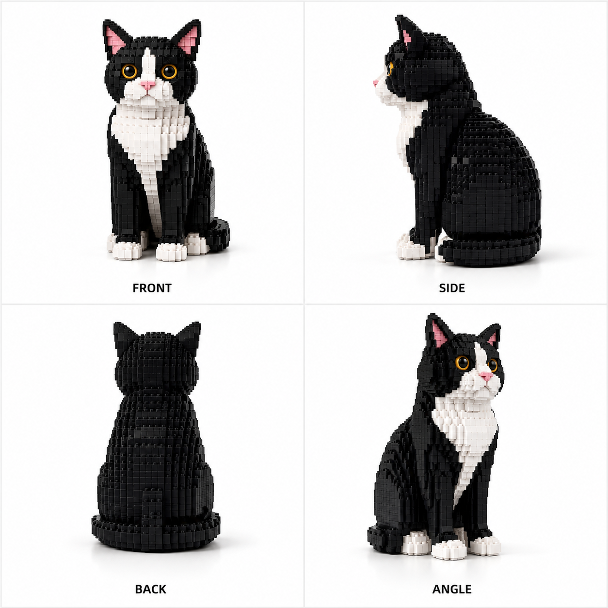 🐈Tuxedo Cat Building Blocks Set