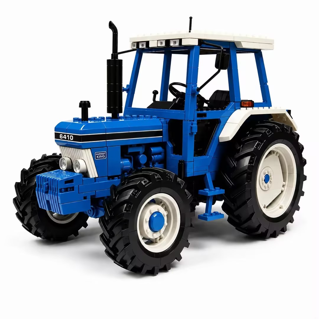 🚜6410 – Vintage Farm Tractor Brick Edition