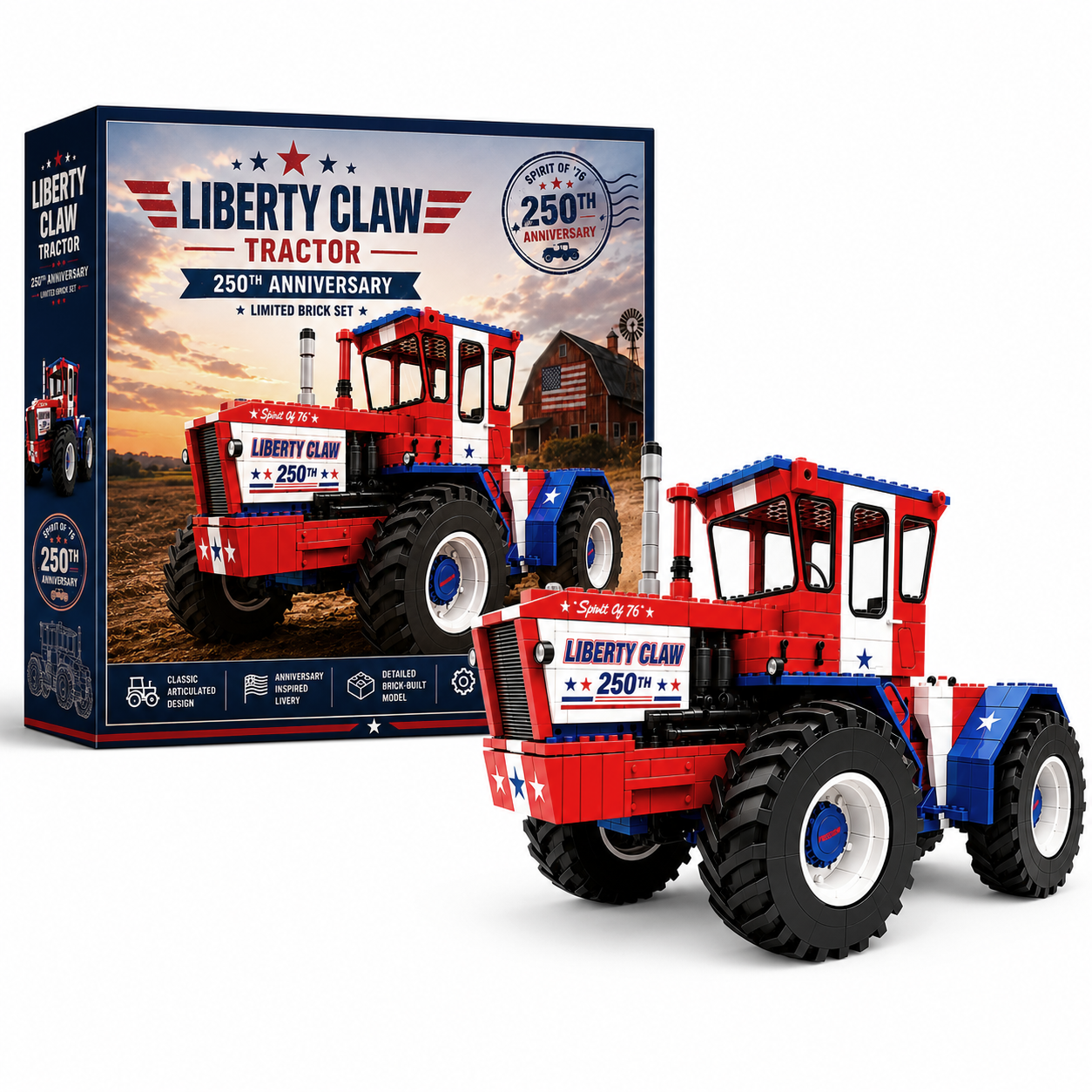Liberty Claw Tractor – 250th Anniversary Limited Brick Set